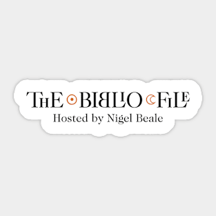 Nigel Beale's The Biblio File podcast Logo Sticker